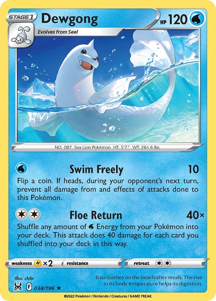 Dewgong (034/196) [Sword & Shield: Lost Origin] | Odin's Place