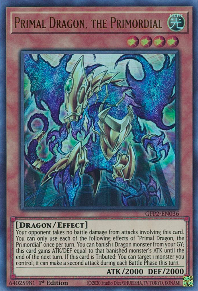 Primal Dragon, the Primordial [GFP2-EN036] Ultra Rare | Odin's Place