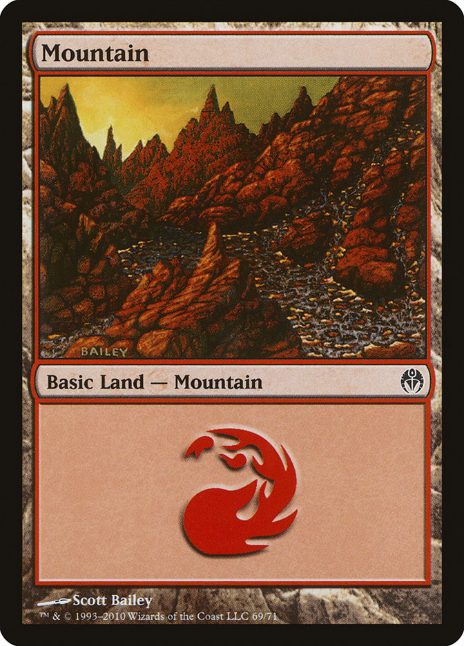 Mountain (69) [Duel Decks: Phyrexia vs. the Coalition] | Odin's Place