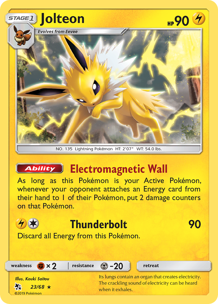 Jolteon (23/68) [Sun & Moon: Hidden Fates] | Odin's Place