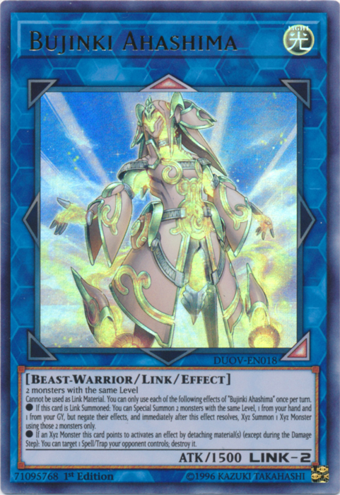 Bujinki Ahashima [DUOV-EN018] Ultra Rare | Odin's Place