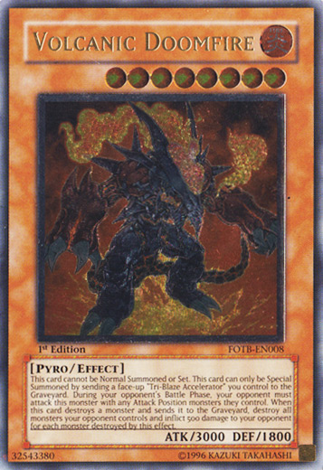 Volcanic Doomfire [FOTB-EN008] Ultimate Rare | Odin's Place