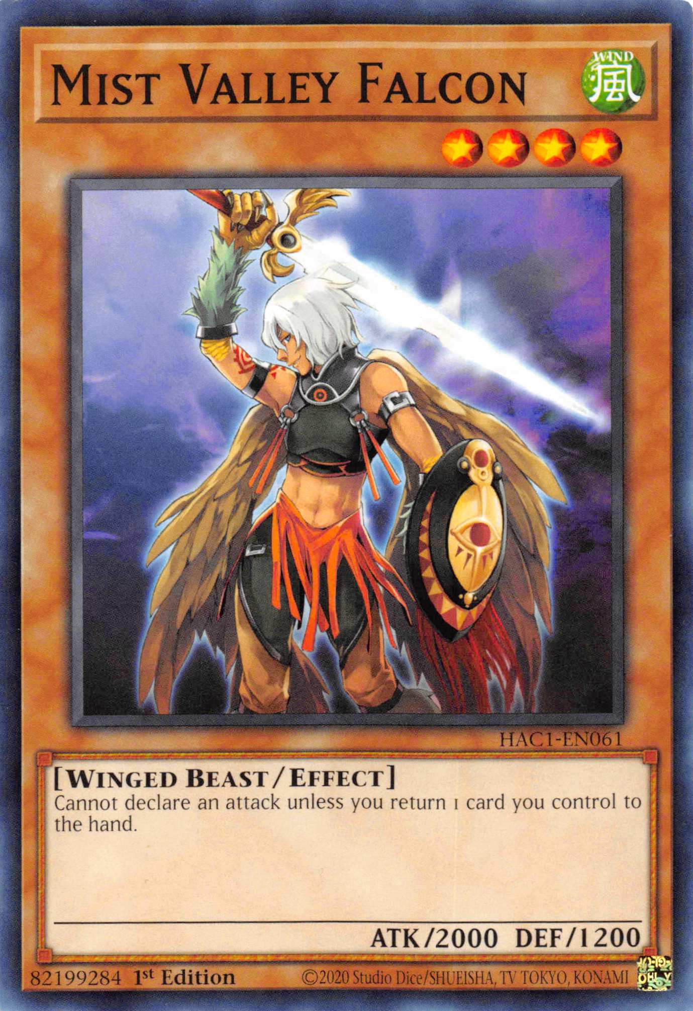 Mist Valley Falcon [HAC1-EN061] Common | Odin's Place