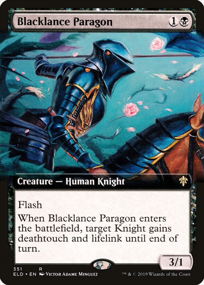 Blacklance Paragon (Extended Art) [Throne of Eldraine] | Odin's Place