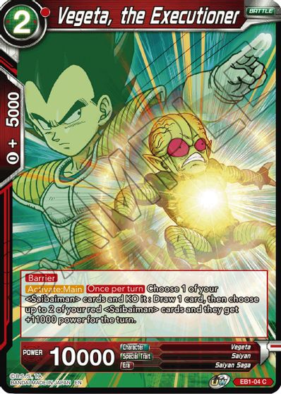 Vegeta, the Executioner (EB1-004) [Battle Evolution Booster] | Odin's Place