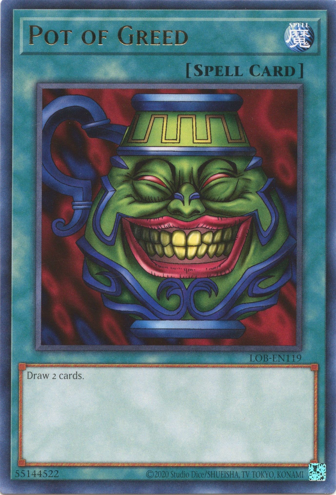 Pot of Greed (25th Anniversary) [LOB-EN119] Rare | Odin's Place