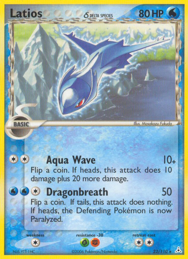 Latios (22/110) (Delta Species) [EX: Holon Phantoms] | Odin's Place