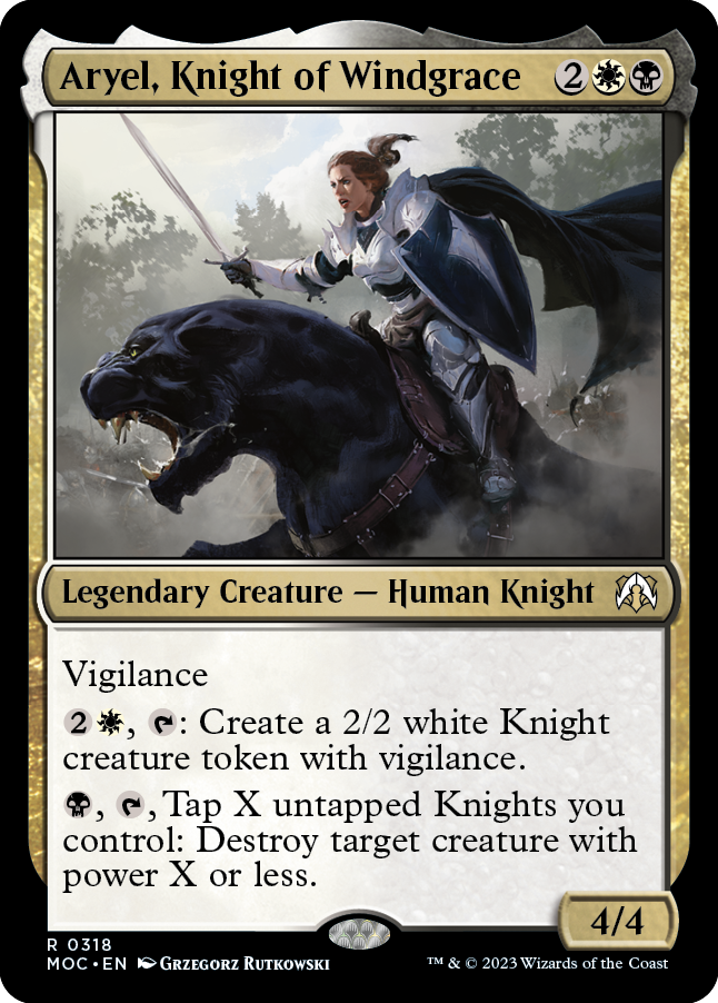 Aryel, Knight of Windgrace [March of the Machine Commander] | Odin's Place