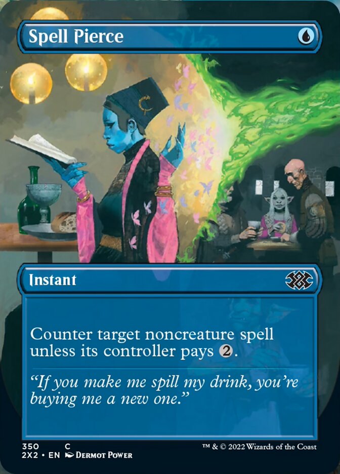 Spell Pierce (Borderless Alternate Art) [Double Masters 2022] | Odin's Place
