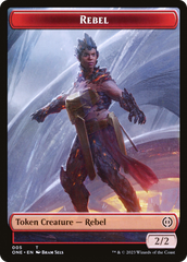 Rebel // Drone Double-Sided Token [Phyrexia: All Will Be One Tokens] | Odin's Place
