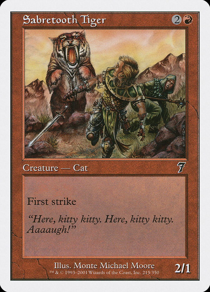 Sabretooth Tiger (215) [Seventh Edition] | Odin's Place