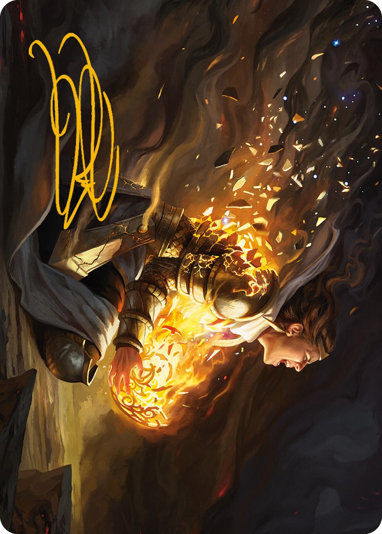 Vanish into Eternity Art Card (Gold-Stamped Signature) [Phyrexia: All Will Be One Art Series] | Odin's Place