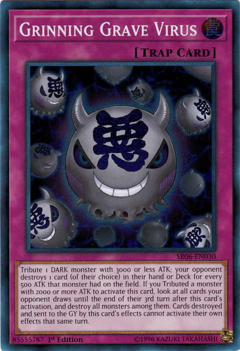 Grinning Grave Virus [SR06-EN030] Super Rare | Odin's Place