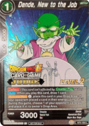 Dende, New to the Job (Level 2) (BT5-109) [Judge Promotion Cards] | Odin's Place