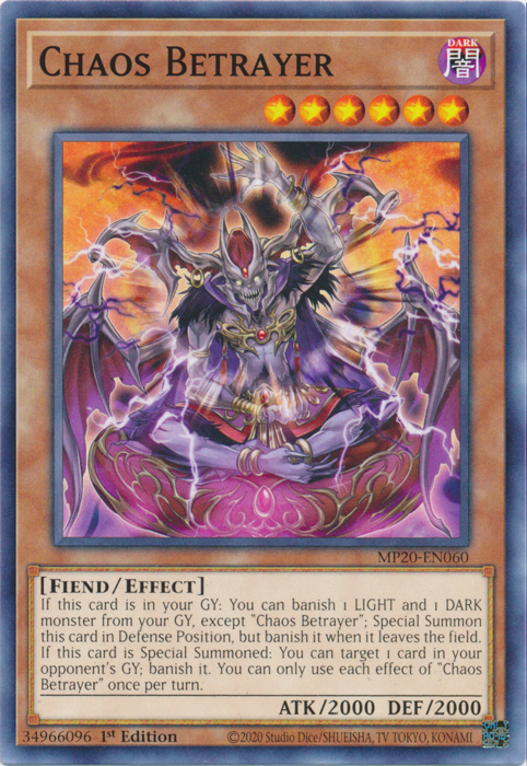 Chaos Betrayer [MP20-EN060] Common | Odin's Place