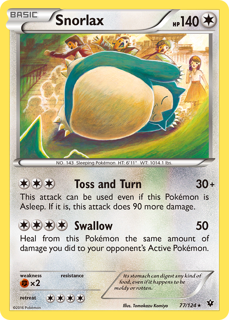 Snorlax (77/124) [XY: Fates Collide] | Odin's Place