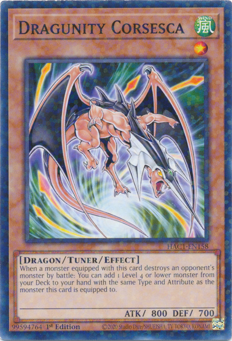 Dragunity Corsesca (Duel Terminal) [HAC1-EN158] Common | Odin's Place