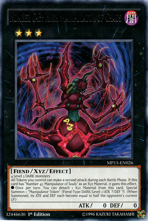 Number C43: High Manipulator of Chaos [MP15-EN026] Rare | Odin's Place