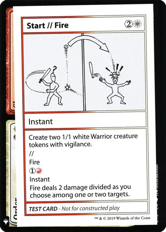Start // Fire [Mystery Booster Playtest Cards] | Odin's Place