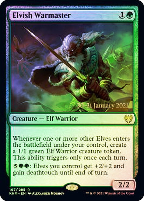 Elvish Warmaster [Kaldheim Prerelease Promos] | Odin's Place