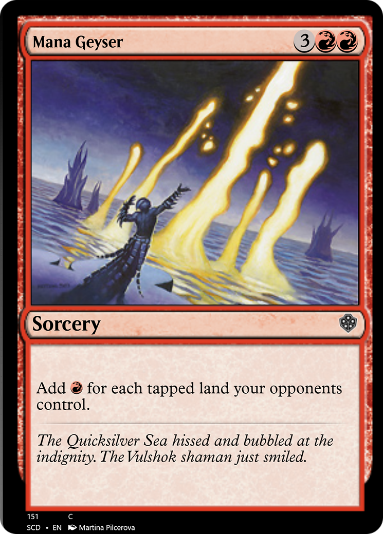 Mana Geyser [Starter Commander Decks] | Odin's Place