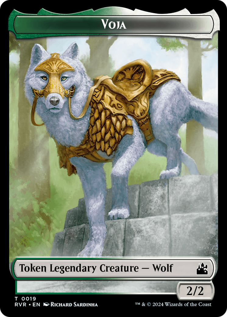 Bird // Voja Double-Sided Token [Ravnica Remastered Tokens] | Odin's Place