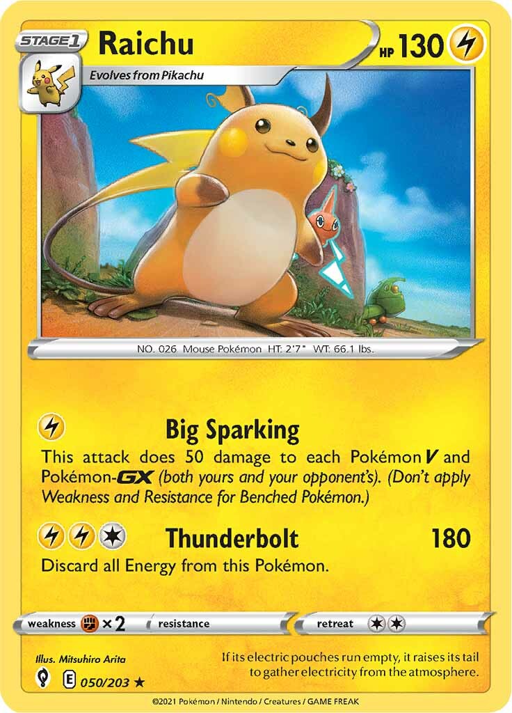 Raichu (050/203) [Sword & Shield: Evolving Skies] | Odin's Place