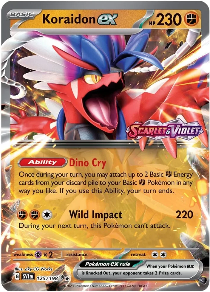 Koraidon ex (125/198) (Stamped) [Scarlet & Violet: Base Set] | Odin's Place