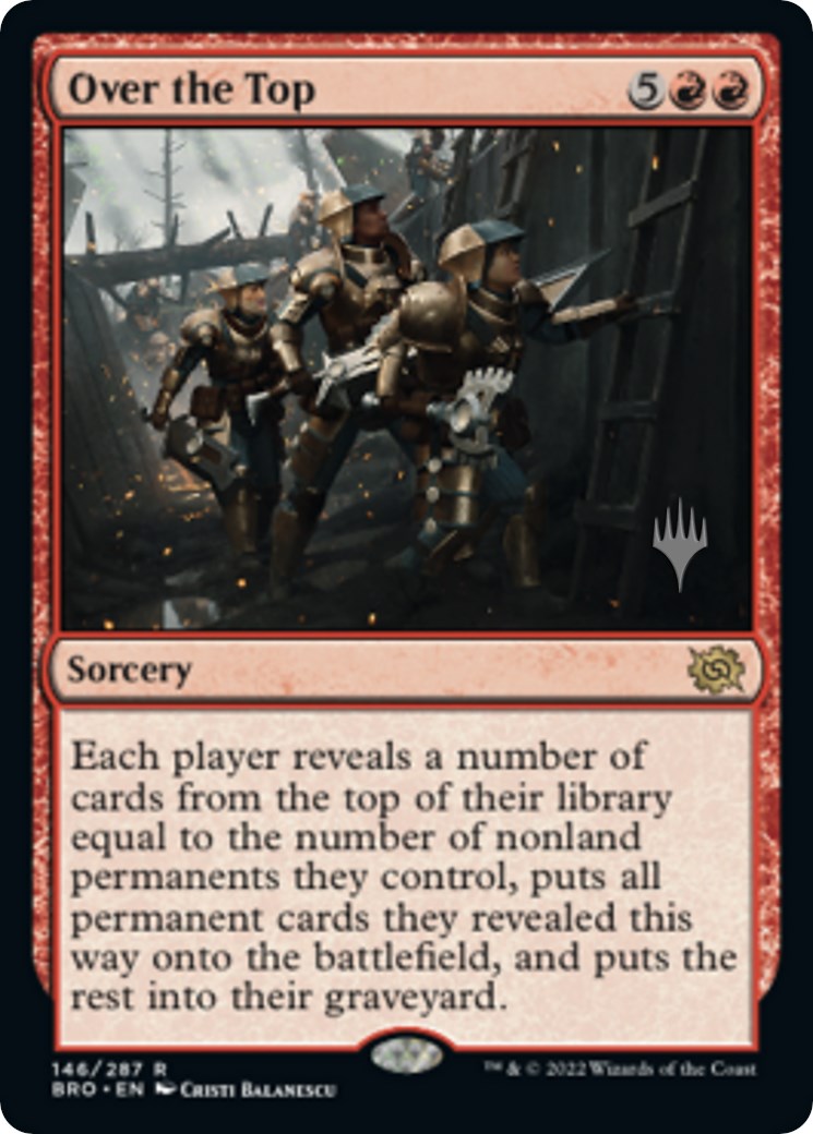 Over the Top (Promo Pack) [The Brothers' War Promos] | Odin's Place