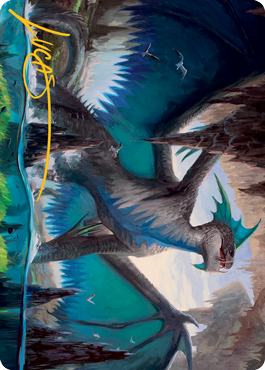 Murktide Regent Art Card (Gold-Stamped Signature) [Modern Horizons 2 Art Series] | Odin's Place