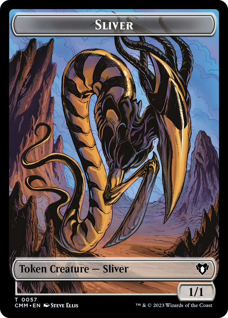 Copy (54) // Sliver Double-Sided Token [Commander Masters Tokens] | Odin's Place