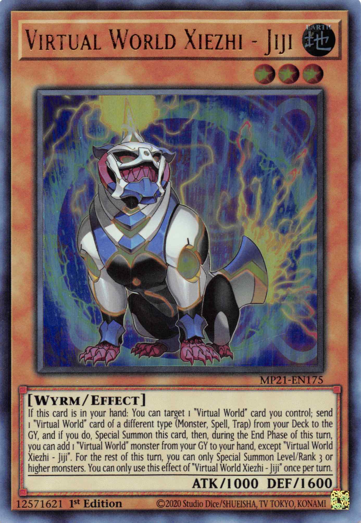 Virtual World Xiezhi - Jiji [MP21-EN175] Ultra Rare | Odin's Place