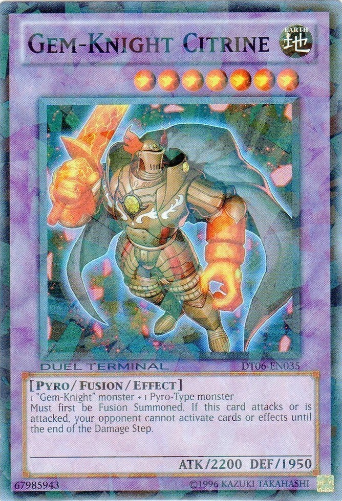 Gem-Knight Citrine [DT06-EN035] Super Rare | Odin's Place