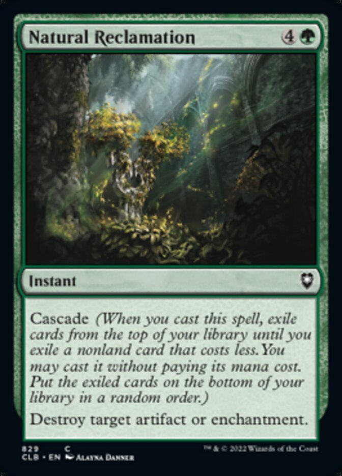 Natural Reclamation [Commander Legends: Battle for Baldur's Gate] | Odin's Place