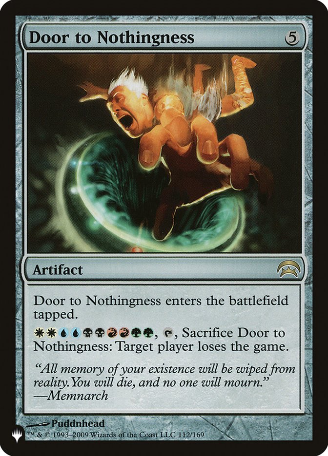 Door to Nothingness [The List] | Odin's Place