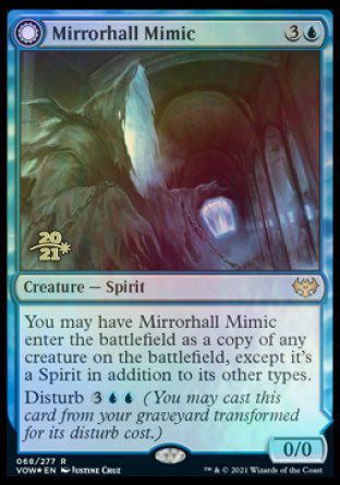 Mirrorhall Mimic // Ghastly Mimicry [Innistrad: Crimson Vow Prerelease Promos] | Odin's Place