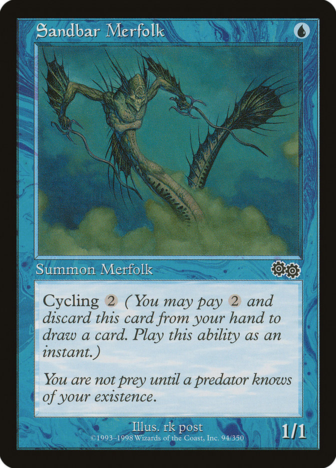 Sandbar Merfolk (94) [Urza's Saga] | Odin's Place