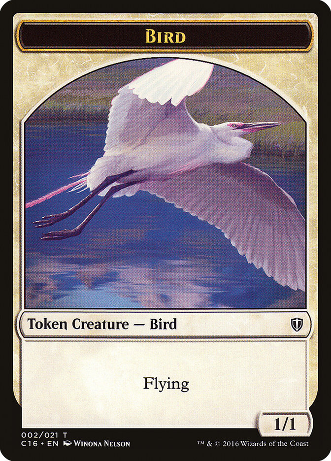 Spirit (006) // Bird (002) Double-Sided Token [Commander 2016 Tokens] | Odin's Place