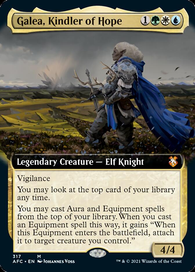 Galea, Kindler of Hope (Extended Art) [Dungeons & Dragons: Adventures in the Forgotten Realms Commander] | Odin's Place