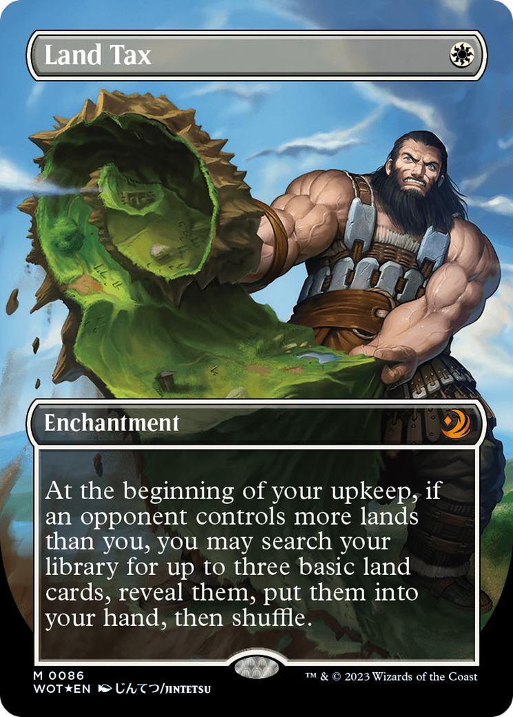 Land Tax (Anime Borderless) (Confetti Foil) [Wilds of Eldraine: Enchanting Tales] | Odin's Place