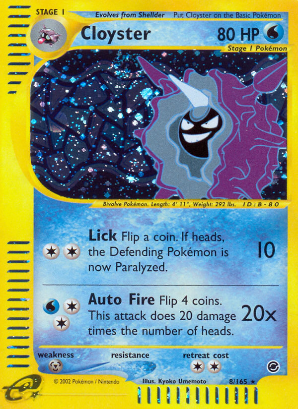 Cloyster (8/165) [Expedition: Base Set] | Odin's Place