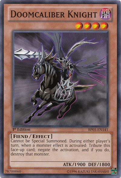 Doomcaliber Knight [BP01-EN141] Common | Odin's Place