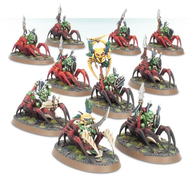 Warhammer Age of Sigmar: Grot Spider Riders | Odin's Place