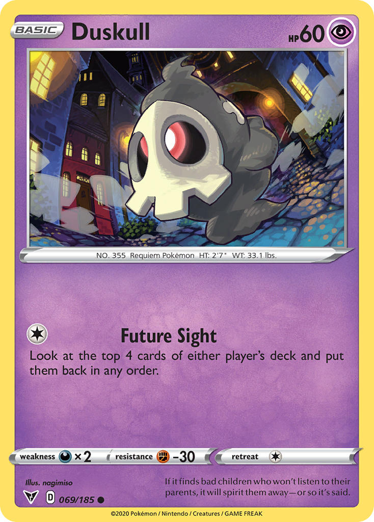 Duskull (069/185) [Sword & Shield: Vivid Voltage] | Odin's Place