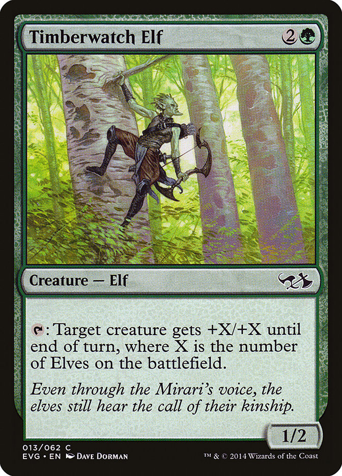 Timberwatch Elf (13) (Elves vs. Goblins) [Duel Decks Anthology] | Odin's Place
