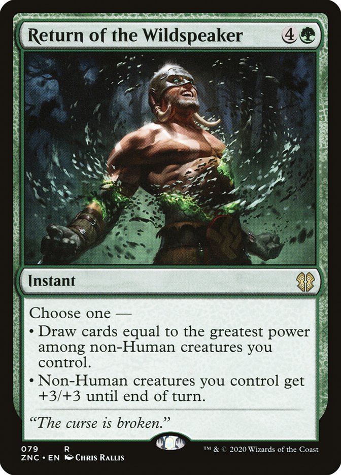 Return of the Wildspeaker [Zendikar Rising Commander] | Odin's Place