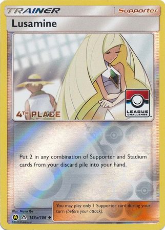 Lusamine (153a/156) (League Challenge Alt Art 4th Place) [Sun & Moon: Ultra Prism] | Odin's Place
