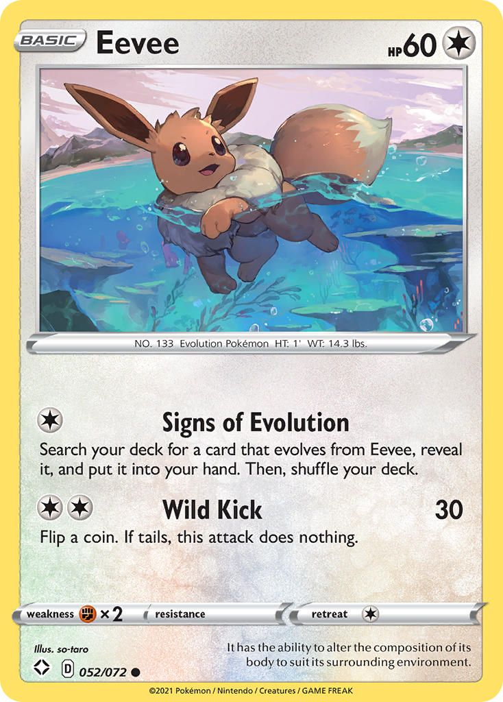 Eevee (052/072) [Sword & Shield: Shining Fates] | Odin's Place