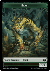Beast // Merfolk (0003) Double-Sided Token [The Lost Caverns of Ixalan Commander Tokens] | Odin's Place