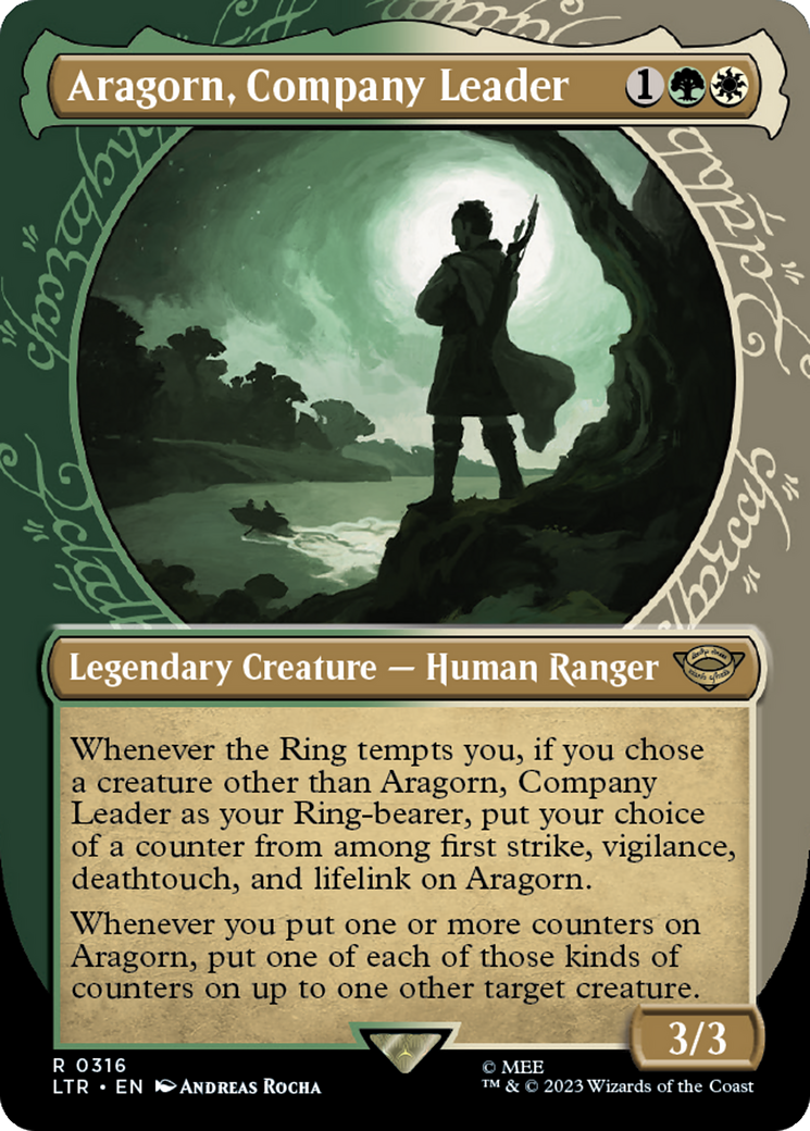 Aragorn, Company Leader (Showcase Ring Frame) [The Lord of the Rings: Tales of Middle-Earth] | Odin's Place